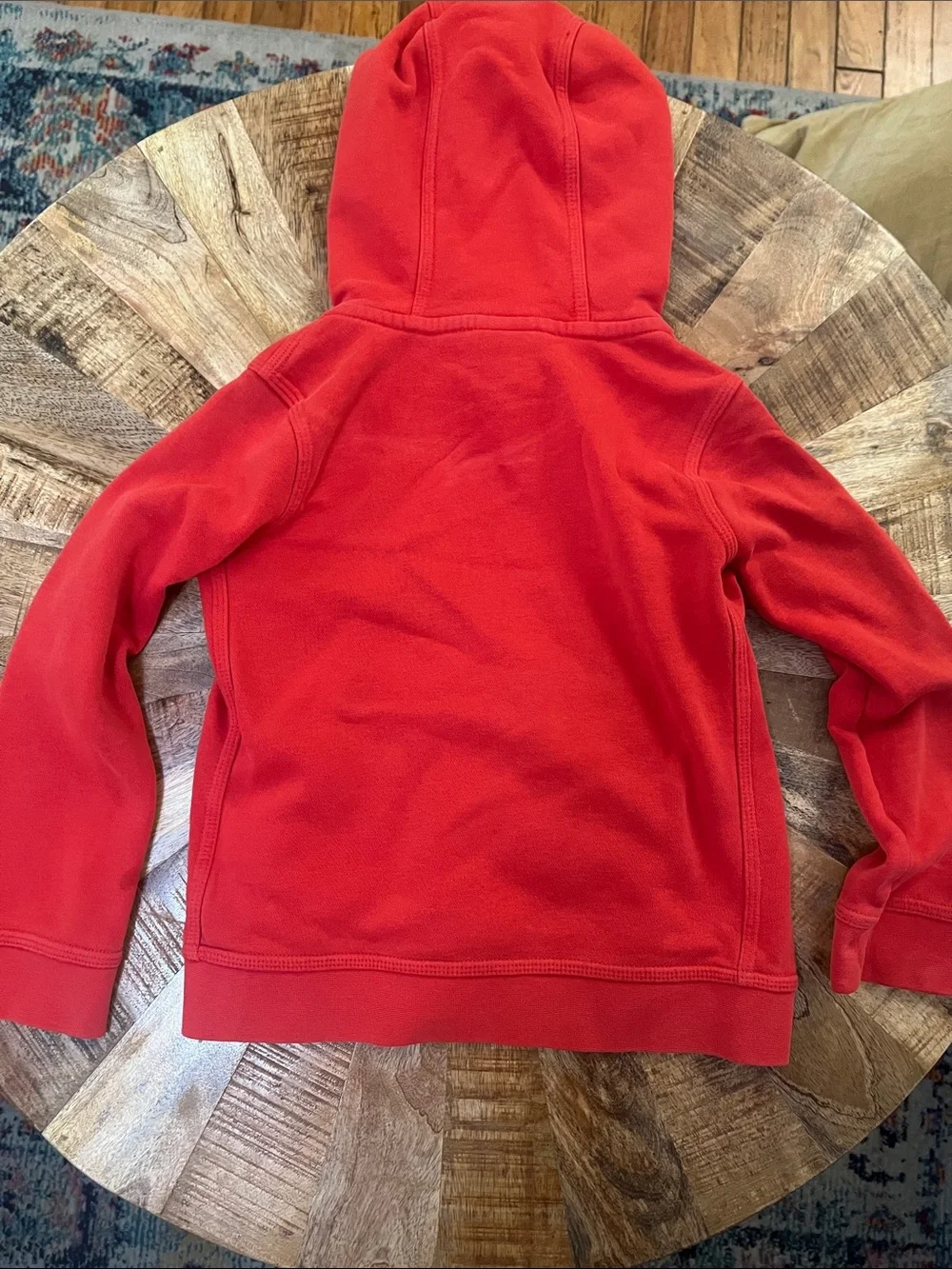 Nike Red Kids Hoodie with Black Swoosh